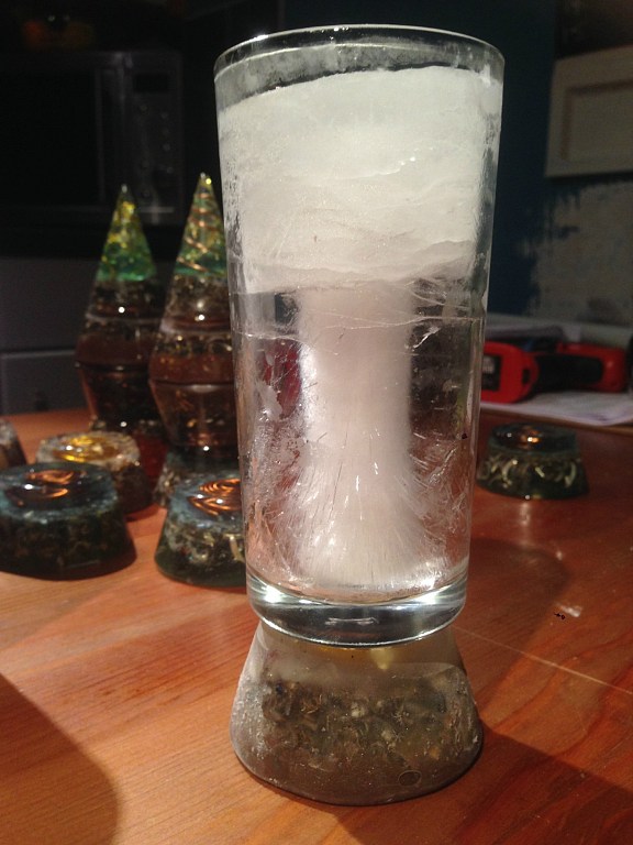 water frozen orgone energy